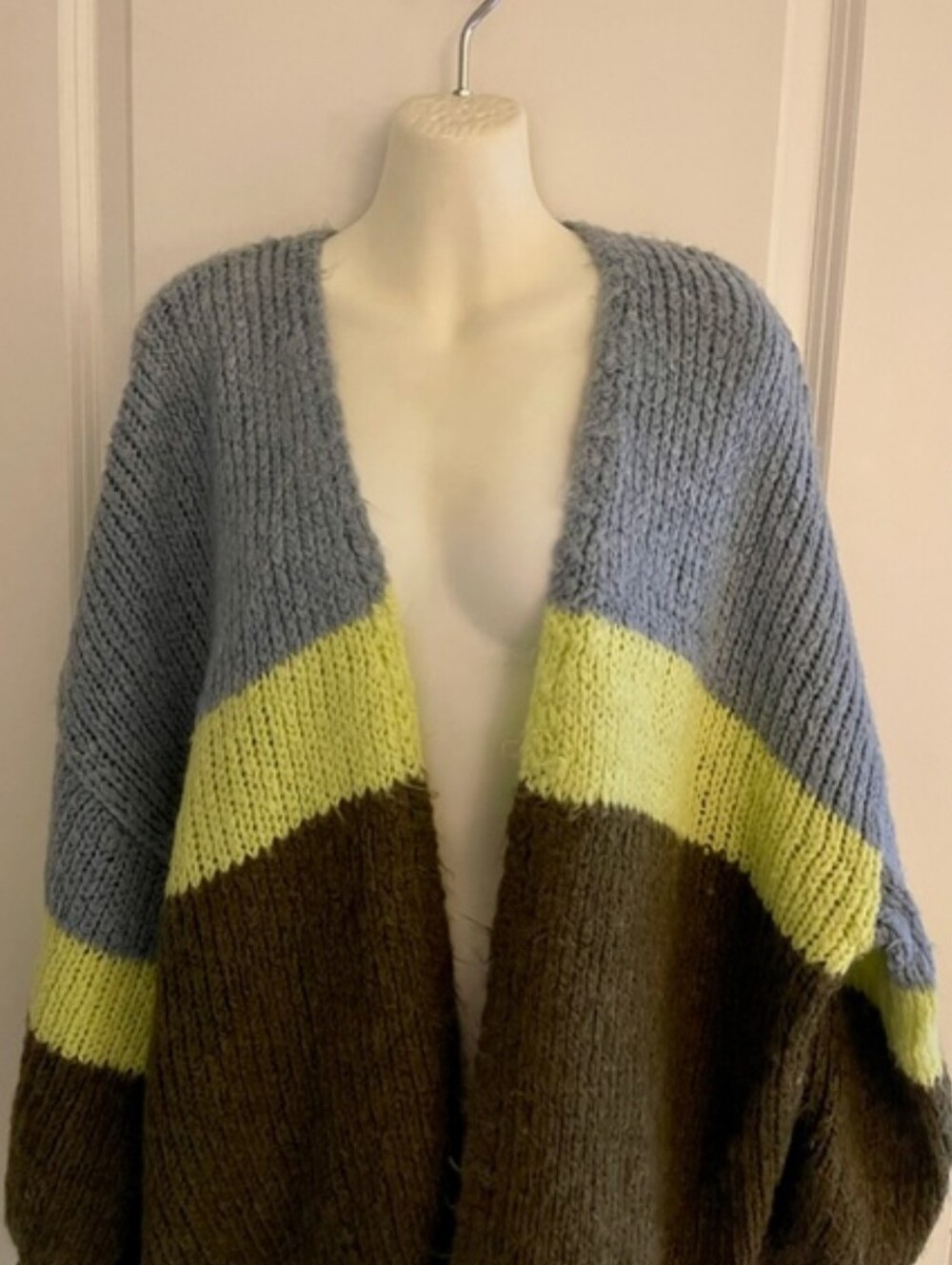 Aerie Cozy Colorblock Open Front Women's Sweater - L/XL - So Cozy!!